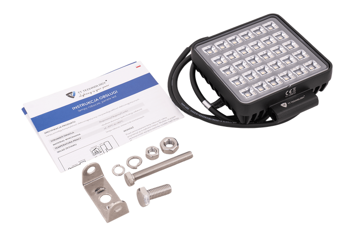 Lámpara de trabajo LED reflectora TT TECHNOLOGY TT.13308-W 30xLED 2400lm con interruptor