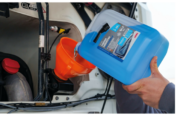 Embudo de combustible para aceite LAMPA de plástico de 160 mm