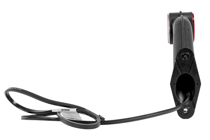 Luz de posición derecha ASPÖCK SUPERPOINT II con brazo de goma y cable lateral.