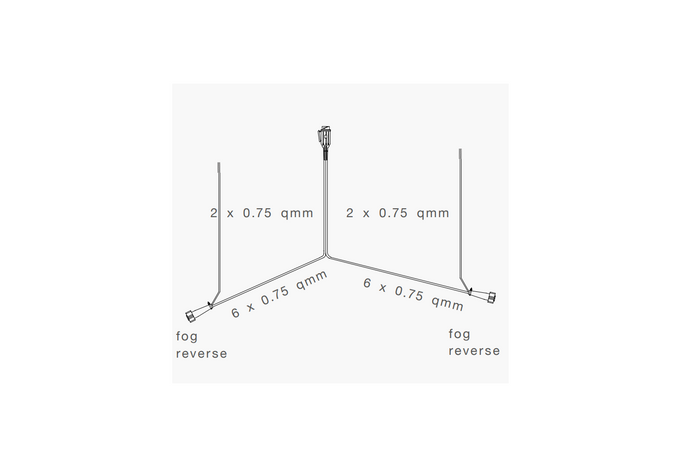 Instalación eléctrica ASPÖCK, arnés de remolque de 8 m, enchufe de 13 pines, 2 bayonetas de 8 pines