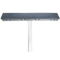 Soporte lateral doble gris para remolques naúticos - PZ2 altura: 400 mm