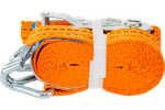 Cinta transportadora UNITRAILER de 4 m/35 mm/2 t de color naranja con tensor