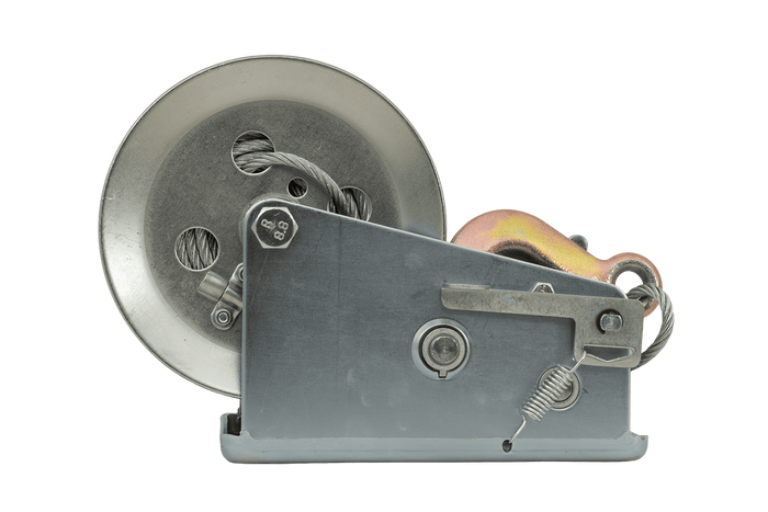 Cabrestante manual KNOTT 6X0017.008 para remolque de 900 kg con cable de acero