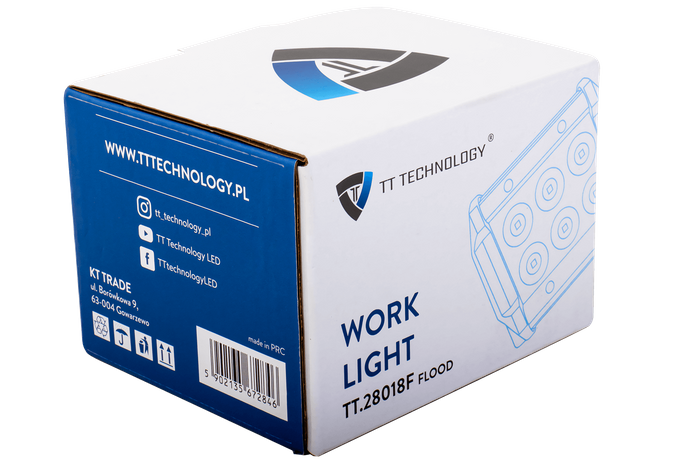 Reflector de luz de trabajo LED TT TECHNOLOGY TT.28018F 6xLED 1300lm
