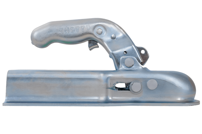 Enganche de bola KNOTT KQ14-C para remolque de 1400 kg con barra de tiro cuadrada de 70 mm