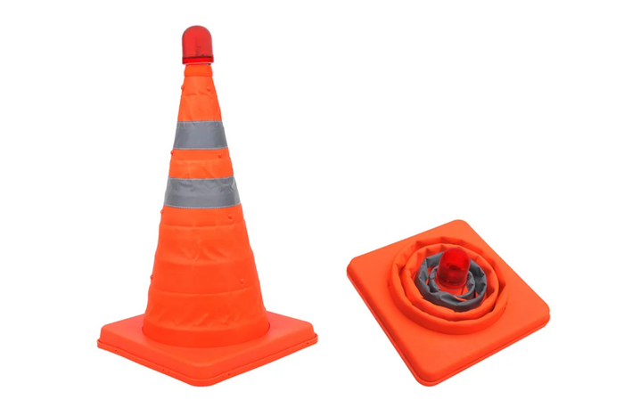 Cono de tráfico LED ProPlus 540319, cono de advertencia plegable, 41 cm
