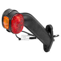 Luz de posición izquierda ASPÖCK SUPERPOINT II con brazo de goma y cable lateral.