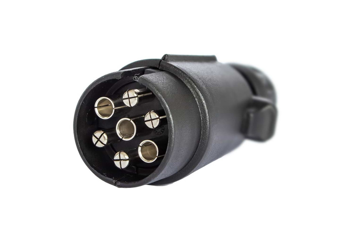 Enchufe ASPOCK de 7 pines para toma de enganche de remolque