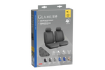 Juego de fundas para asientos de coche LAMPA Glamur gris, para los asientos delanteros