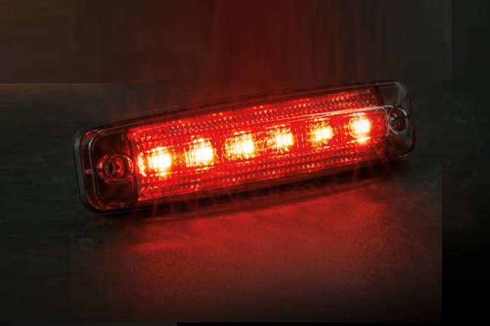 Lámpara de posición universal LED FRISTOM FT-079 roja oscura