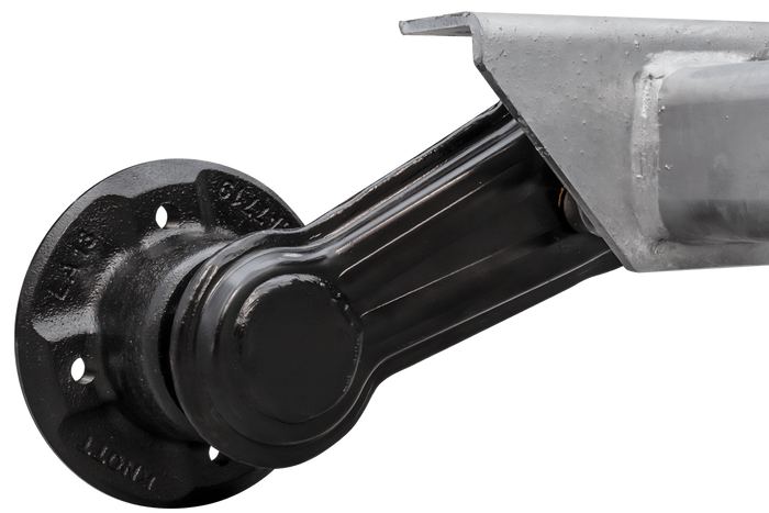 KNOTT VG7-L eje sin freno para remolque 750kg 1260mm 1565mm 4x100