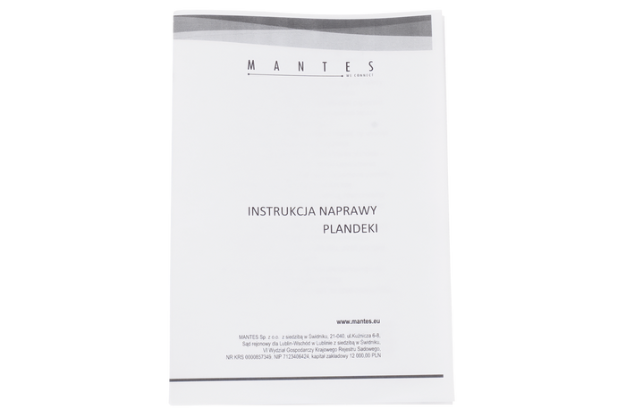 Kit de reparación de lonas MANTES Eco Gray 500 g/m2