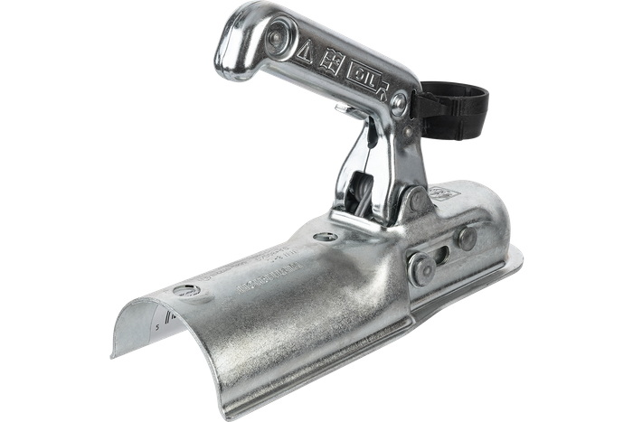 Enganche de bola WINTERHOFF WW8-C para remolque de 800kg con lanza tubular de 70mm