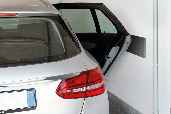 Conjunto de cuatro paneles protectores de pared para garaje LAMPA Premium 40x15cm