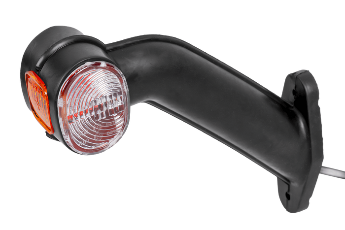 Luz de posición derecha ASPÖCK SUPERPOINT II con brazo de goma y cable lateral.