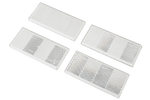 Conjunto: Cuatro reflectantes de color blanco para remolques 