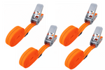 Juego de cuatro correas HERMON de una sola pieza de 5 m/25 mm/1 t con tensor.