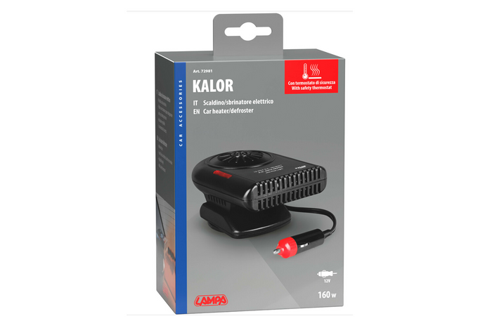 Desempañador de ventanas LAMP KALOR calefactor para coche 12V 160W