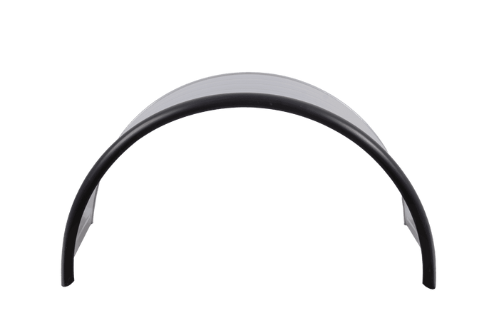 Guardabarros doble para remolque de 17,5 a 19,5", paso de rueda DOMAR DK7140 de 1000/500 mm, metálico con borde de goma.
