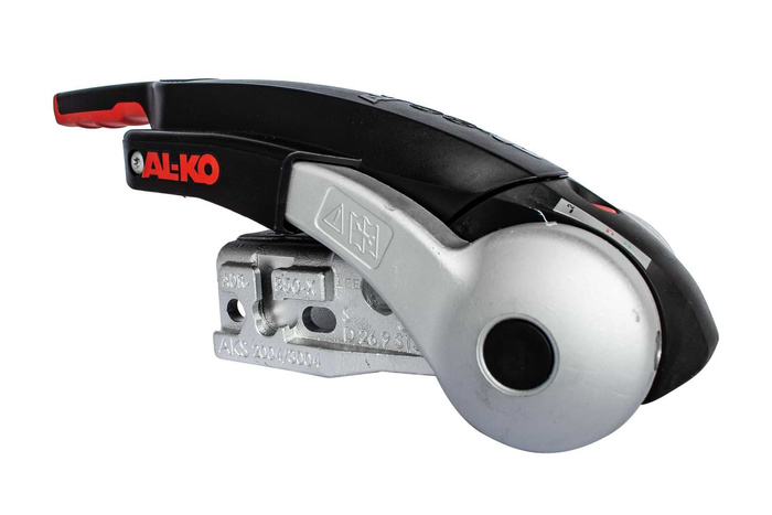 Enganche de bola AL-KO AKS3004 con estabilizador para remolque de 3000kg con barra de tiro tubular de 50mm