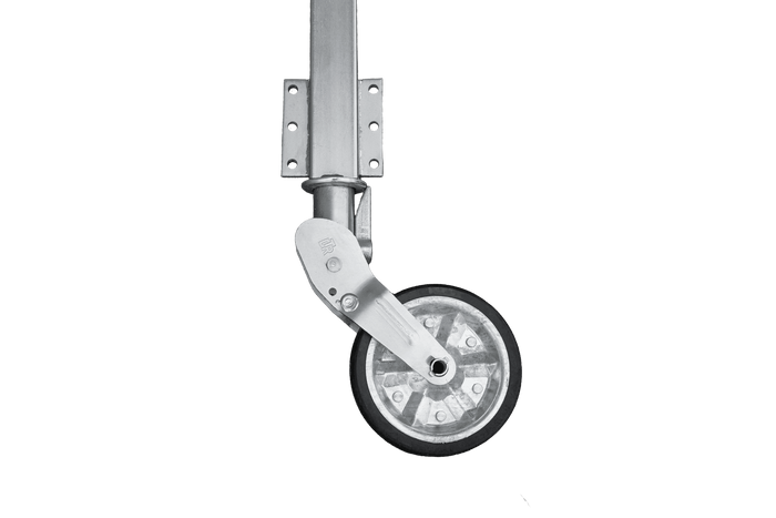 Rueda jockey automática UNITRAILER con manivela 400 kg 60 mm 470-785 mm