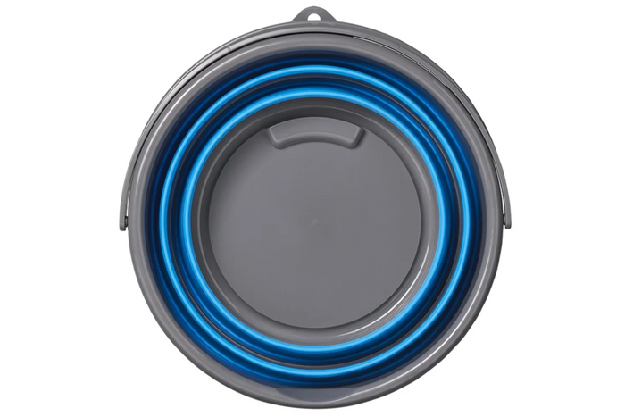 Cubo de viaje plegable ProPlus 370307V01, recipiente de silicona de 15 litros.
