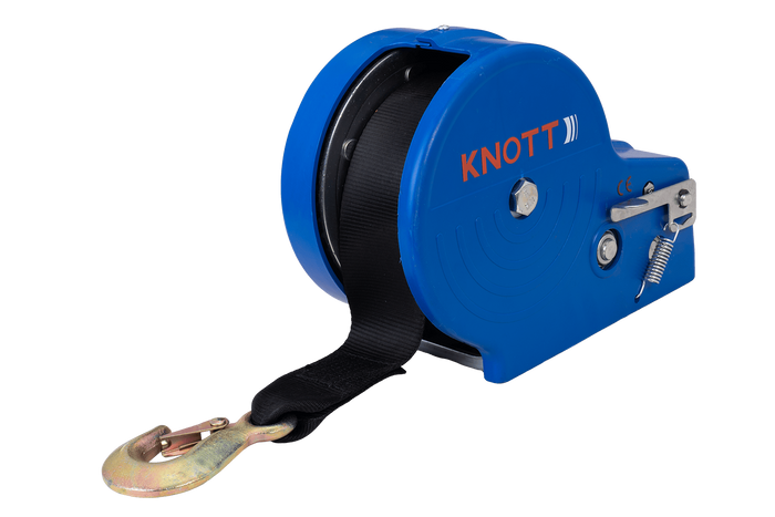 OUTLET Cabrestante manual para remolque KNOTT 1150kg con correa
