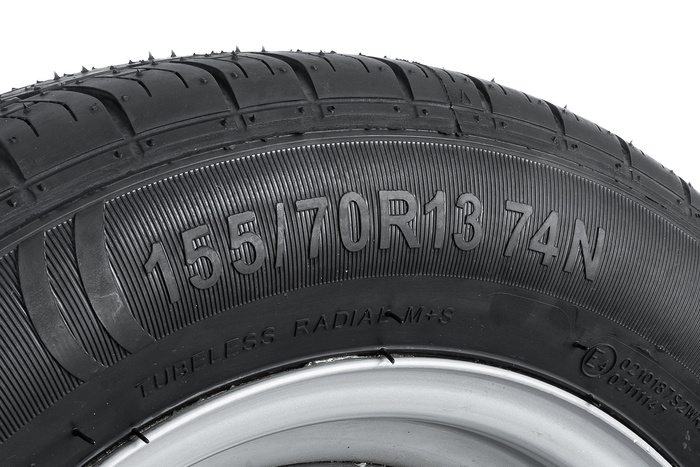 Rueda remolque NEUMÁTICOS KENDA 155/70 R13 74N STARCO LLANTA 4Jx13"H2 4x115 ET:0