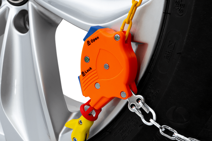 Cadenas para nieve Inter Pack KNS 90 de 9 mm con dispositivo de autotensado