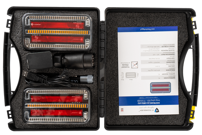 Luces traseras LED TT Technology TT.12028B 3 funciones izquierda + derecha, inalámbricas, magnéticas