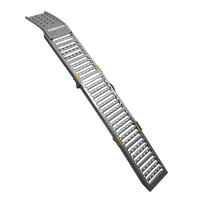 Rampa plegable UNITRAILER ALR005 de acero para remolques, 200 cm, 250 kg.