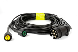 Instalación eléctrica MANTES, arnés de remolque 5,2 m, enchufe 7PIN, bayonetas 2x5PIN