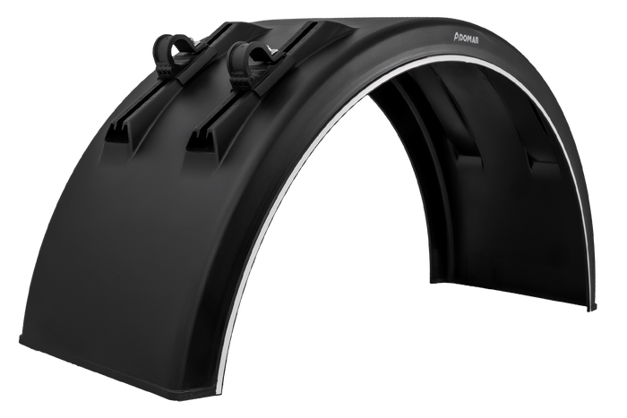 Guardabarros para remolque 19,5-22,5" DOMAR DK3075 paso de rueda 1250/430mm con soportes de montaje