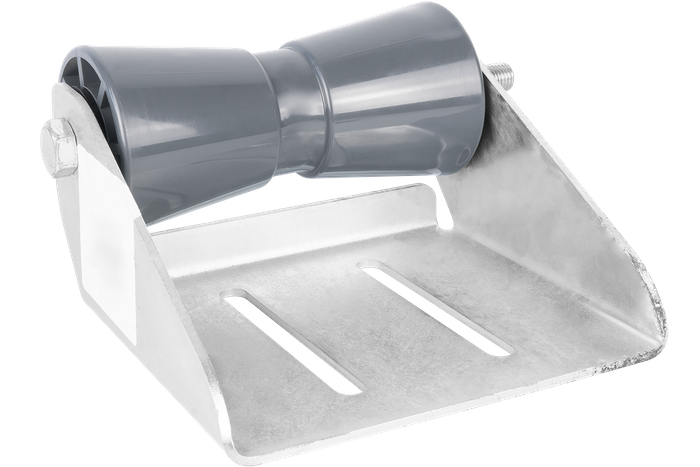 Rodillo de quilla inferior gris con montaje RKZ/P