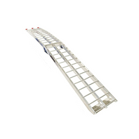 Rampa plegable UNITRAILER ALR002 de aluminio para remolque de 221 cm y 340 kg con correa.
