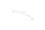 Soporte plano para lona para remolque ProPlus 340914V01 ajustable de 100 a 155 cm.