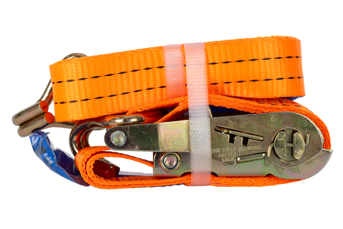 Cinta transportadora UNITRAILER de 3 m/35 mm/2 t de color naranja con tensor