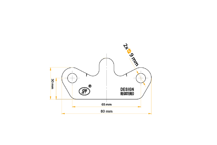 Soporte de enganche lateral UNITRAILER Z-15 para enganche lateral de remolque