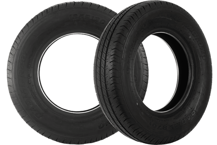 2x Neumáticos de remolque 165 R13C R701 M+S 96/94N