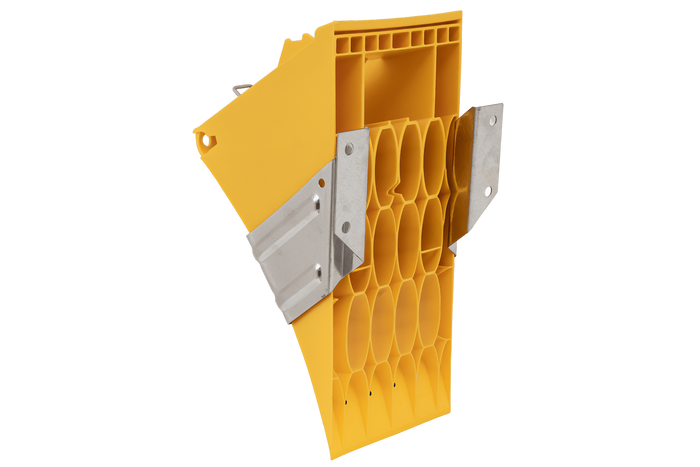 Calzo de rueda E53 con soporte de montaje LOKHEN h: 225 mm