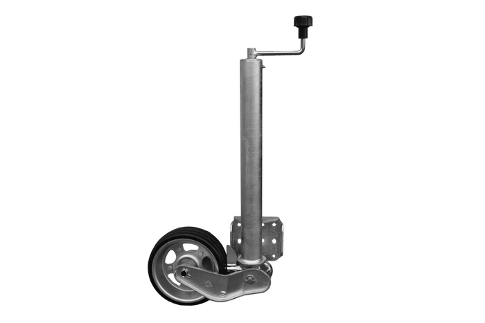 Rueda jockey automática UNITRAILER con manivela 500 kg 60 mm 660-904 mm