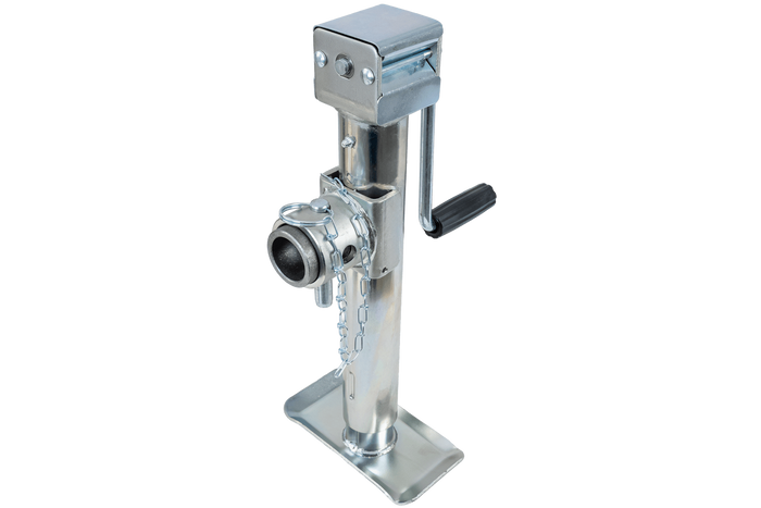 Soporte extensible con adaptador UNITRAILER TJ5001+TJ5002A para remolque de plataforma plana de 1300 kg (364-614 mm)