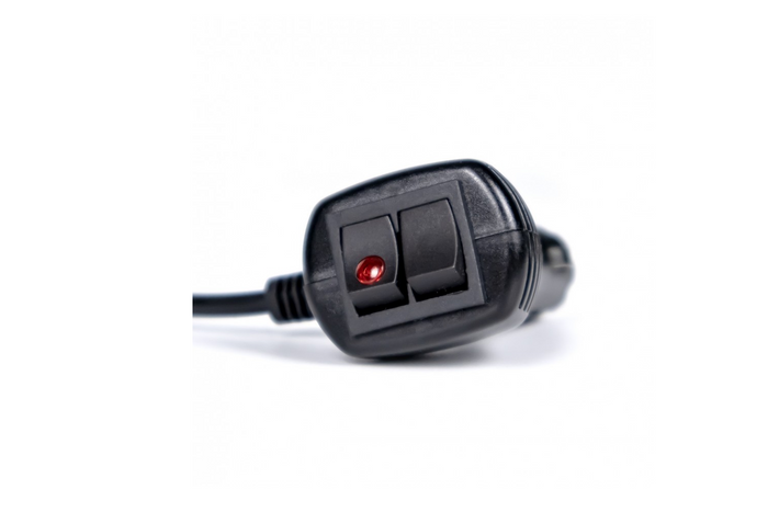 Lámpara de advertencia KAMAR X-SPIDER con 1 imán y luz LED intermitente naranja.
