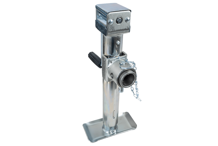 Soporte extensible con adaptador UNITRAILER TJ5001+TJ5002A para remolque de plataforma plana de 1300 kg (364-614 mm)