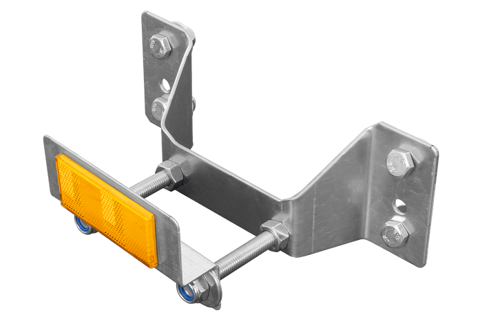 REMOLQUE DE JARDÍN UNITRAILER KIPP Soporte de montaje de rueda de repuesto con reflector