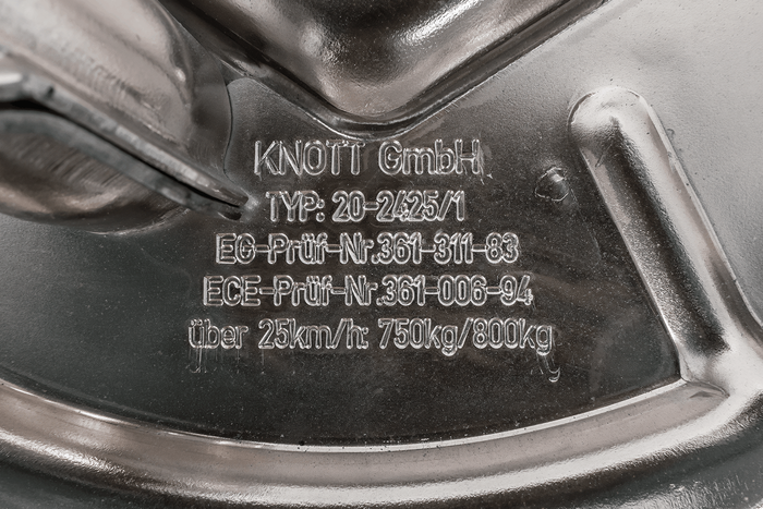 Kit de freno con disco de anclaje KNOTT 24489.70K, freno 200x50 derecho