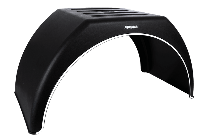 Guardabarros doble para remolque 14-16" DOMAR DK3115 paso de rueda plano 915/450mm