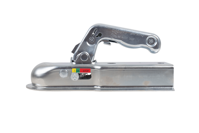 Enganche de bola CHOOYO JD.00.53.009 para remolque de 800 kg con barra de tiro cuadrada de 60 mm