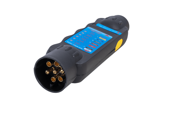 Comprobador de enchufes de remolque de 7 pines