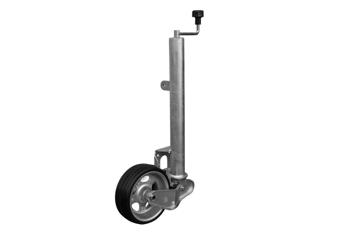 Rueda jockey automática UNITRAILER con manivela 500 kg 60 mm 660-904 mm